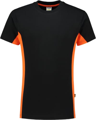 Tricorp t-shirt bi-color - Workwear - 102004 - zwart / oranje - maat M