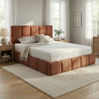 Mörgenn Bed Calma - Luxe Bedframe met Opbergruimte - Terra (Anthology 09) - 160x200 cm - Zonder Matras