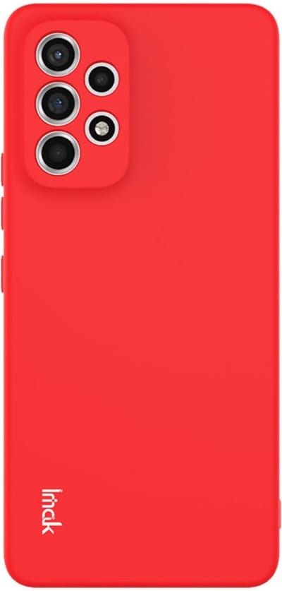 IMAK Hoesje - Geschikt voor Samsung Galaxy A53 Hoesje - IMAK Slim-Fit TPU Back Cover - Rood