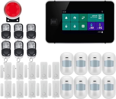 GSM Alarmsysteem - Huisbeveiliging Alarm - Veiligheid Thuis - Tweerichtingsspraak Bediening - 25 x 15 x 15 cm - W8B1