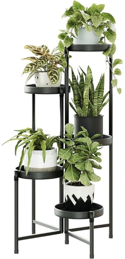 CLVP® Plantentafel - Plantenrek Buiten - Plantensteun - Plantenstandaard - Zwart