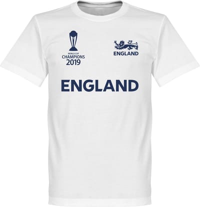 Engeland Cricket WK 2019 Winnaars T-shirt - Wit - M