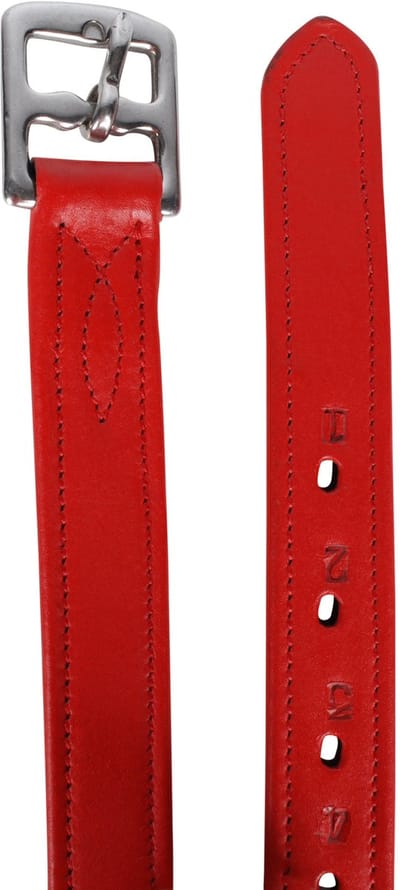 Pagony Color Beugelriemen - Maat: Full - Rood - Leer