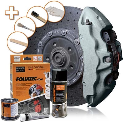 Foliatec Remklauwlakset - Marine Bay Zilver Metallic - 3 Componenten