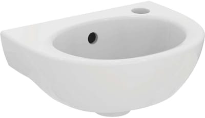 Ideal Standard Simplicity handwasbakje 350x260x160 mm wandmontage porselein wit met kraangat rechts