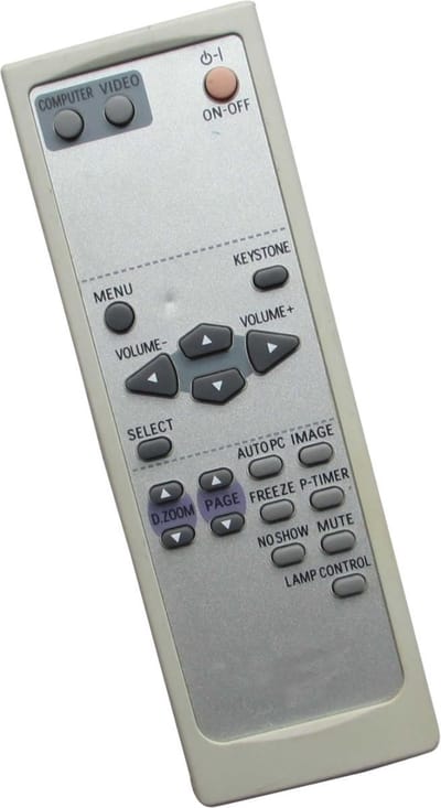 Afstandsbediening geschikt voor de EIKI LC-XA20 beamer, vervangt CXVP / 945 086 4972
