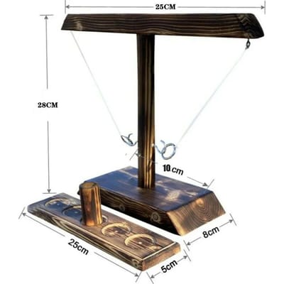 Ringgooispellen Ideaal voor Kinderen Volwassenen Huisfeest Drinkspellen Snel Handheld Houten Bordspellen S Ladder Pakket Buitenbars