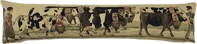 gobelin tochtkussen almabtrieb koebel 20x90cm