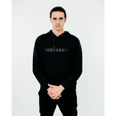 Hoody met ingekaderd logo Chabrand