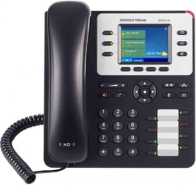 HD IP Telefoon - Zakelijk Bellen - Professioneel Communiceren - Gigabit Netwerkpoorten - 28" Kleurenscherm - Zwart