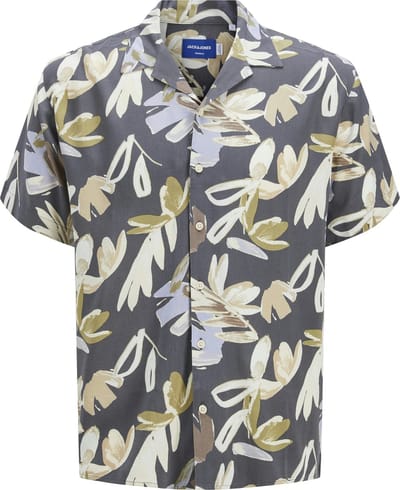 JACK&JONES - JORLUKE VARENNA AOP SHIRT SS - Heren - Overhemden