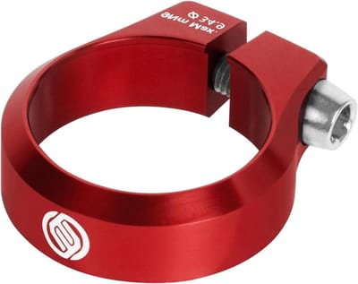 Fietszadelpenklem - Zadelpenklem - Veilige Bevestiging - Lichtgewicht Aluminium - 34.9mm - Rood