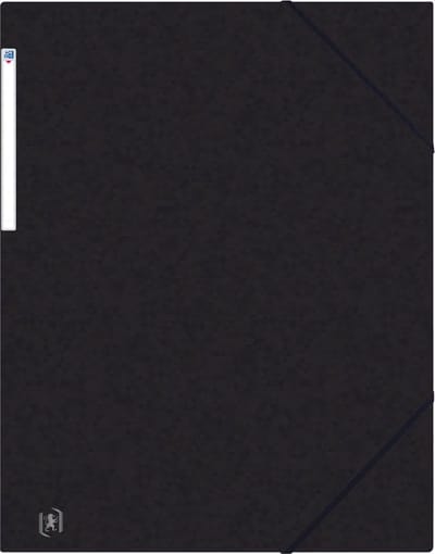 Elastomap Oxford Top File+ A3 3 kleppen 390gr zwart - 10 stuks