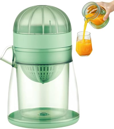 Citruspers Beker - Handige Sapcentrifuge - Keuken Prep - Draagbaar Ontwerp - 400 ml Inhoud - Meerkleurig