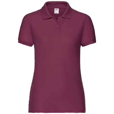 Fruit of the Loom Dames/dames Dame Fit Piqué Polo Shirt (Bourgondië)