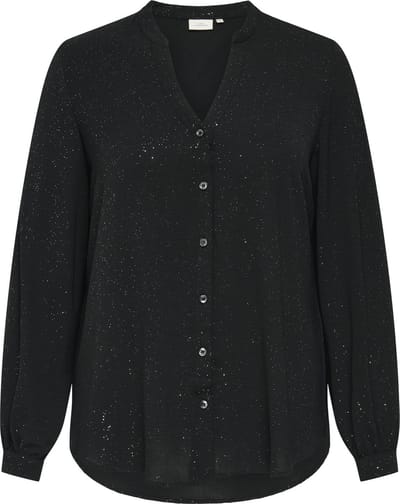 ONLY CARMAKOMA - CARJOSEE METTA LIFE L/S V-NECK SHIRT WVN - Dames - Blouses