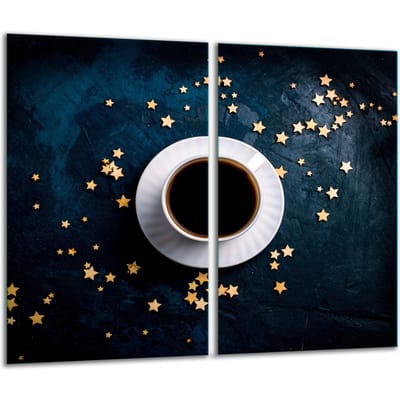 TMK ArtDeko - Snijplank - Glas - 2x 30x52 cm - Koffie