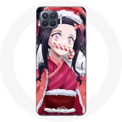 Coque pour Oppo A93 Anime Demon Slayer Kamado Nezuko Le jour de Noël 2023