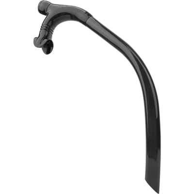 Tube de respiration frontale en silicone pour la natation, formation professionnelle pour adultes, tube de plongée avec tuba(Noir) noir
