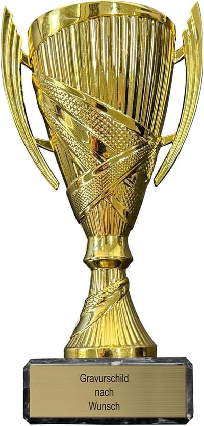 Gepersonaliseerde Beker - Onderscheiding Trofee - Feestelijke Prijsuitreiking - Gouden Gravure Opties - 155 cm Hoog - Goud