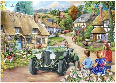 The House of Puzzles - Grote 500 Stuk Jigsaw Puzzle - Vintage Run - The Harrow Collectie