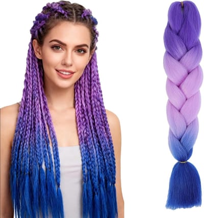 60 cm Vlecht Haar Extensions van Synthetisch Vezelmateriaal voor Haak Twist Vlechten en Haarstyling