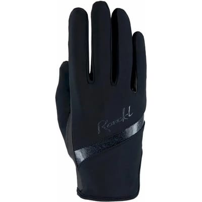 Handschoen Lorraine Black - 6 | Paardrij handschoenen