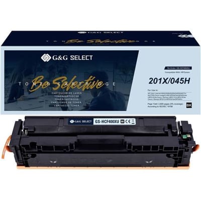G&G Toner vervangt Canon, HP 201X, 045H Compatibel Zwart CF400X/Cartridge 045H Black GS-HCF400X(U)