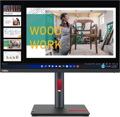 Lenovo ThinkVision P24q-30 computer monitor 60,5 cm (23.8") 2560 x 1440 Pixels Quad HD LED Zwart