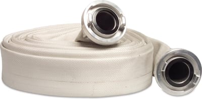 Mega Plat oprolbare slang met koppelingen EPDM/Polyester 52 mm Storz NA 66 10bar wit 10m type 52C