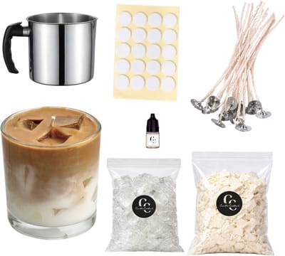 Candle Cocktail DIY Kaarsen Maken Set – IJskoffie – Compleet Kaarsen Maken Pakket voor Zelf Kaarsen Maken