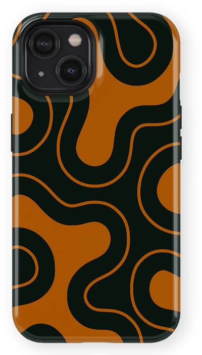 DripCase Motion Flow Tough Hoesje geschikt voor iPhone 14 | Backcover met Mag | Trendy Design | Valbescherming | Organic Circuit