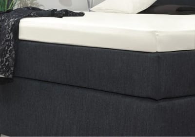 Senzatione katoen satijn Splittopper Hoeslaken wit - 180x220+15