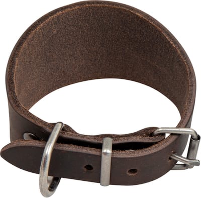 Animal Boulevard Ab30115 - Hals- En Leibanden - Hond - Ab Country Leather Whippet Halsband Bruin-26-30cm - Maat: 26-30cm - 199037