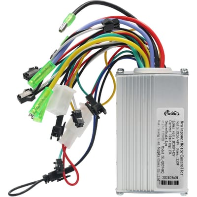 Contrôleur de moteur sans balais en alliage d'aluminium, boîte de contrôle de vélo électrique pour vélo et Scooter électrique 250W(36-48V)