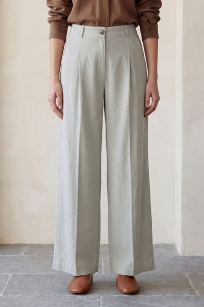 Comfort Plissé Recht Gemaakte Broek