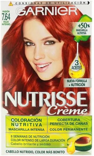 GARNIER NUTRISSE CREME 7.64 ROJO INTENSO 160ml