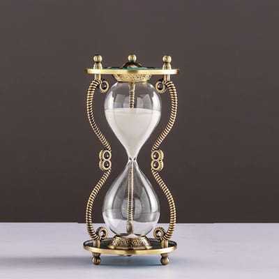 Zandloper Timer - Zandklok Decoratie - Koken en Spelletjes - Creatief Ontwerp - 15 Minuten - Transparant
