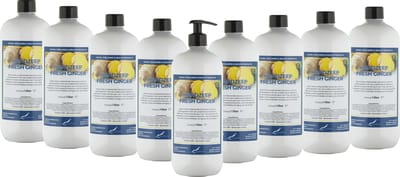 Handzeep Fresh Ginger 1 liter - met gratis pomp - set van 5 stuks - Voordeelverpakking