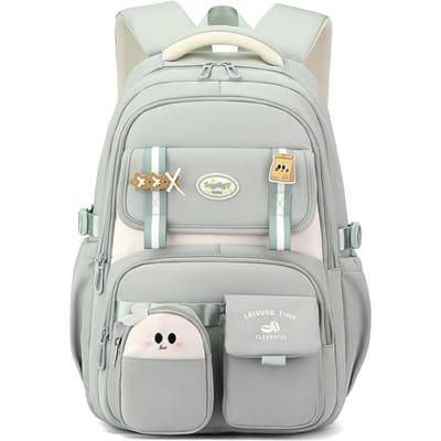 Mode Meisjes Schoolrugzak Schooltassen Tiener laptop Rugzak Casual Reizen rugzak Boekentas Kinderen schooltas Waterdicht white