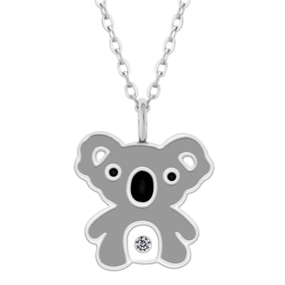 WeLoveSilver - zilveren ketting - meisjes - koala hanger - 925 zilver