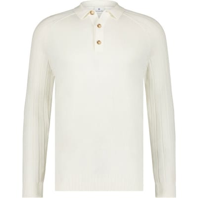 Blue Industry Polo met lange mouwen