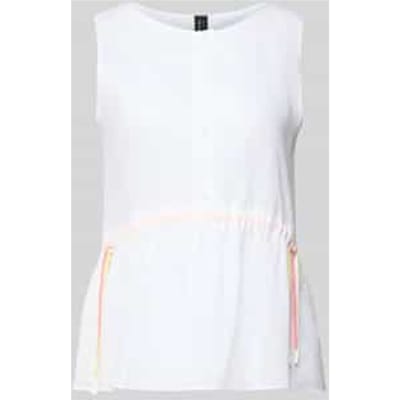 regular fit top met tunnelkoord