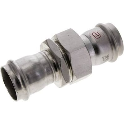Perskoppeling wartelmoer - 35mm Persmof - RVS Vlakke Afdichting