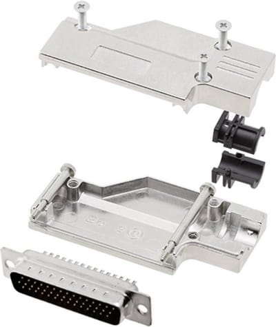 encitech DCMR-FK-25-HDP44-K 6355-0066-03 D-sub male connectorset 90 ° Aantal polen: 44 Soldeerkelk 1 set(s)