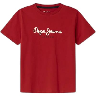Pepe Jeans New Art T-shirt Met Korte Mouwen Rood 10 Years Jongen