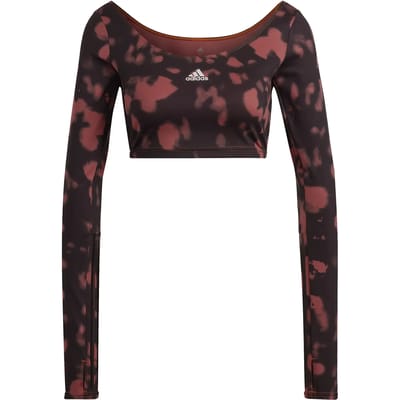 Vrouwen-T-shirt met lange mouwen en 3 bandjes adidas Hyperglam
