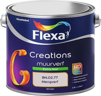 Flexa - Creations Muurverf Extra Mat - Bn.02.77 - Mengverf - 2,5 L