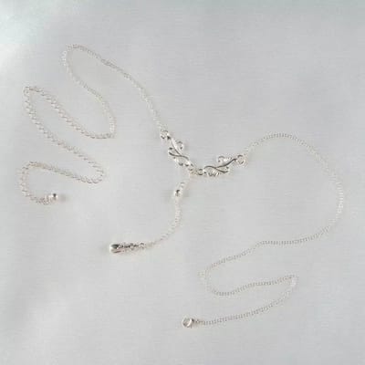 Sylvie Monthulé | Silver Belly Chain Jewelry | Emotion Drop size S size S