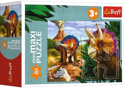 Puzzel 20 miniMaxi Ontdek de wereld van de dinosauriërs 4 TREFL - Puzzel met 20 stukken